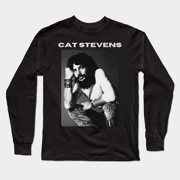 Cat Stevens Long Sleeve T-Shirt by Cool Tee Men